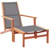 Image de vidaXL Chaise de jardin - Gris Eucalyptus