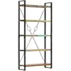 Image de vidaXL Bibliothèque - Bois Recyclé 90x30x180 cm