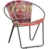 Image de vidaXL Chaise ronde Chindi - Multicolore