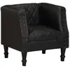 Image de vidaXL Chaise cabriolet - Noir