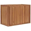 Image de vidaXL Lit surélevé Bois de teck 100x50x70 cm