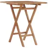 Image de vidaXL Table pliable jardin 60x60x75 cm Teck solide