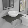 Image de vidaXL Meuble céramique - Gris