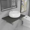 Image de vidaXL Meuble salle de bain 2 pièces - Gris