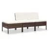 Image de vidaXL Salon de jardin 3 pcs marron