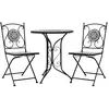 Image de vidaXL Mobilier de bistro 3 pcs - Mosaïque