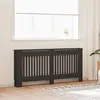 Image de vidaXL Cache-radiateur MDF Noir 172x19x81,5 cm