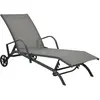Image de VIDAXL Chaise longue en acier - Gris