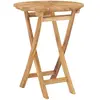 Image de vidaXL Table pliable de jardin Ø 60 cm Bois de teck