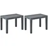 Image de vidaXL Bancs de jardin 2 pcs - Anthracite