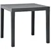 Image de VIDAXL Table de jardin anthracite 78x78x72 cm