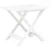 Image de vidaXL Table pliable en plastique blanc