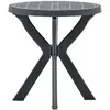 Image de vidaXL Table de bistro - Anthracite