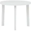 Image de vidaXL Table de jardin - Blanc