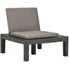 Image de vidaXL Chaise salon jardin - Plastique anthracite