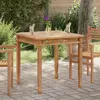 Image de vidaXL Table à dîner de jardin - 80x80x80 cm - Bois de teck