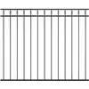 Image de vidaXL Panneau de clôture Acier Noir - 1,7x1,5 m