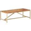 Image de VidaXL Table basse 120 cm - Bois massif