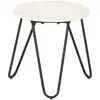 Image de vidaXL Table basse Blanc - 40x40x40 cm - Pierre véritable