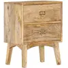Image de vidaXL Table de Chevet Bois de Manguier