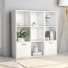 Image de vidaXL Bibliothèque Blanc 98x30x98 cm