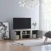 Image de vidaXL Meuble TV Gris béton 120x34x37 cm