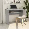 Image de Bureau vidaXL Gris béton