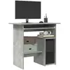 Image de vidaXL Bureau Gris béton - 80x45x74 cm
