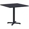Image de vidaXL Table de jardin Noir 49470