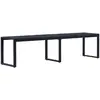 Image de vidaXL Banc de jardin - 180 cm, PS, Noir