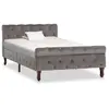 Image de vidaXL Cadre de lit sans matelas - Gris velours 100x200 cm