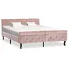 Image de VIDAXL Cadre de lit sans matelas - Velours rose