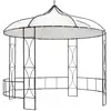 Image de vidaXL Belvédère 310030 - Blanc Rond