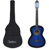 Image de vidaXL Jeu guitare classique 12 pcs 4/4 - Bleu