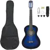 Image de vidaXL Ensemble guitare débutant bleu 1/2