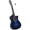 Image de Guitare classique découpée 6 cordes - Bleu Ombré 38"