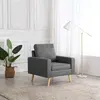 Image de vidaXL Fauteuil gris foncé