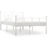 Image de vidaXL Cadre de lit sans matelas - Blanc