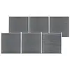 Image de vidaXL Clôture de jardin 1045x186 cm - Gris