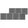 Image de vidaXL Clôture Jardin WPC 1218x186 cm Gris