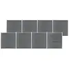 Image de vidaXL Clôture de jardin WPC 1391x186 cm - Gris