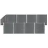Image de vidaXL Ensemble de Clôture WPC - 1484 x 186 cm - Gris