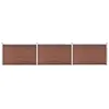Image de vidaXL Clôture de jardin WPC 526x106 cm - Marron