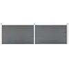 Image de vidaXL Clôture de jardin WPC 353x106 cm gris