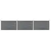 Image de vidaXL Clôture de jardin WPC 526x106 cm - Gris