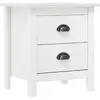 Image de vidaXL Table de chevet Hill Blanc