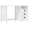 Image de VIDAXL Bureau Hill Blanc