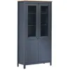 Image de vidaXL Buffet Hill Gris 85x37x170,5 cm - Pin Solide