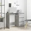 Image de vidaXL Bureau - Gris béton