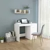 Image de vidaXL Bureau Blanc - 100 cm